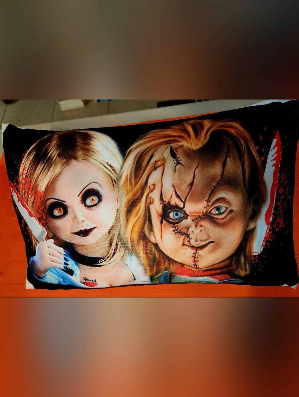 Child’s Play Horror Chucky ❤️ Tiffany Throw Pillow Comes With The Pillow 🔪